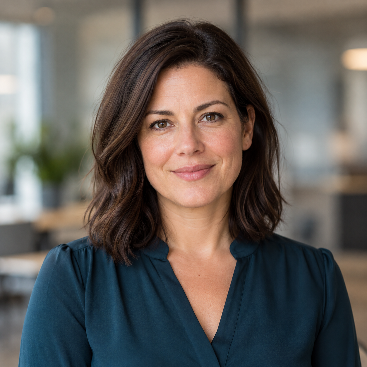 KI-generiertes Porträt der fiktiven Person Laura Beispiel